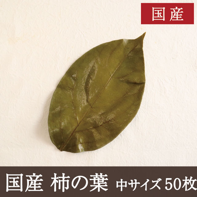 国産 柿の葉 [塩漬け 50枚]